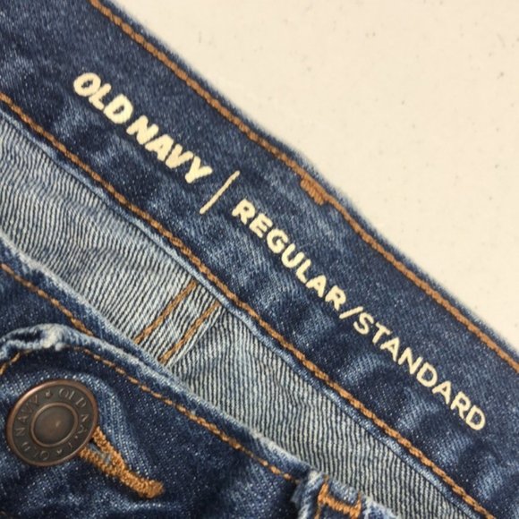 LIKE NEW VINTAGE OLD NAVY REGULAR STRAIGHT JEANS 34x32 ⭐️ - Picture 2 of 10
